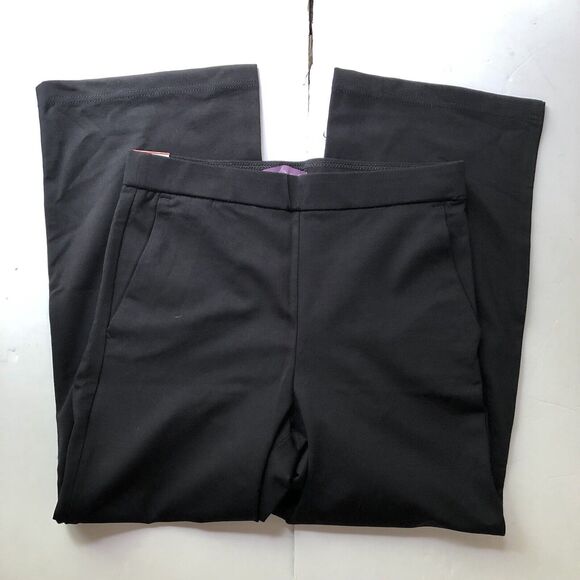 Gloria Vanderbilt Women's Pants Black Ponte Pant Cropped Length Pullon - Picture 1 of 10